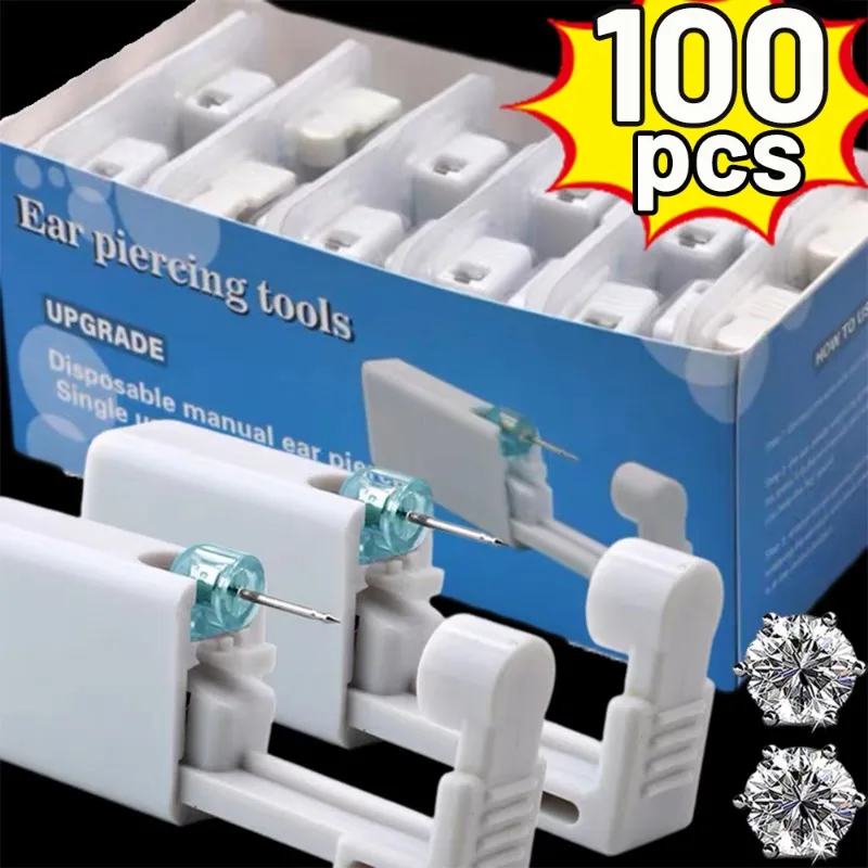 Body Jewelry Kit - Bezpieczny pistolet do przekłuwania uszu Zestaw