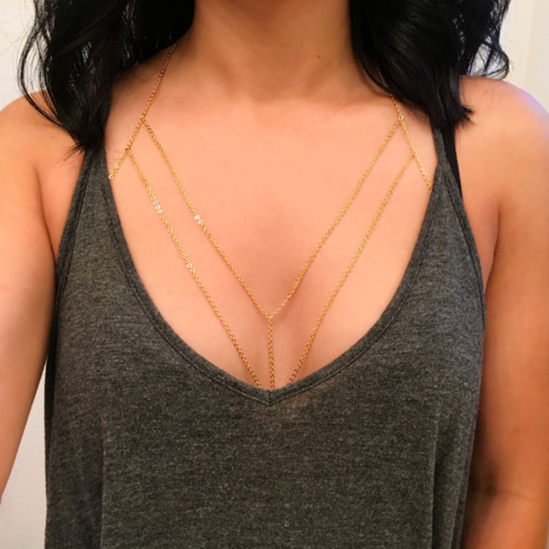 Body Jewelry Ends - Seks w kratkę łańcuszek dla kobiet