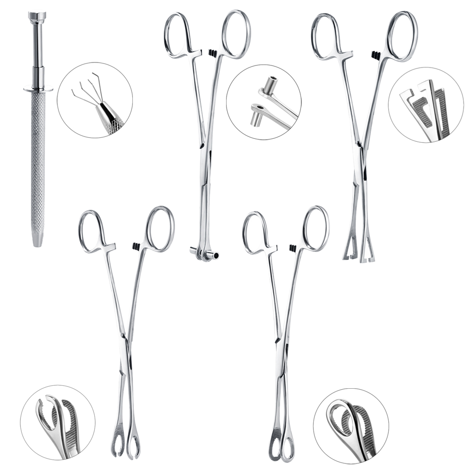 Body Jewelry Ring Opening Pliers - 1PC Profesjonalna stal chirurgiczna Otwarty trójkątny
