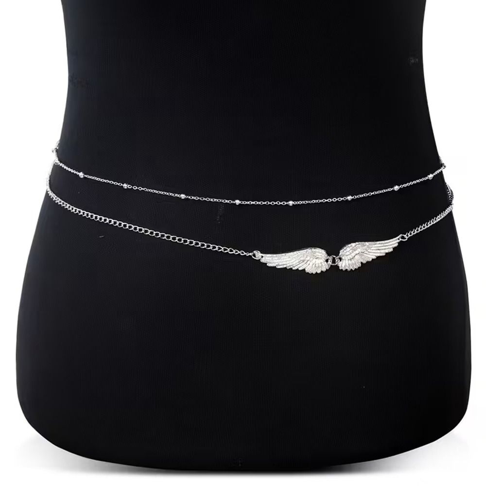 Body Jewelry Charms - Elegancki dwuwarstwowy łańcuszek na ciało z