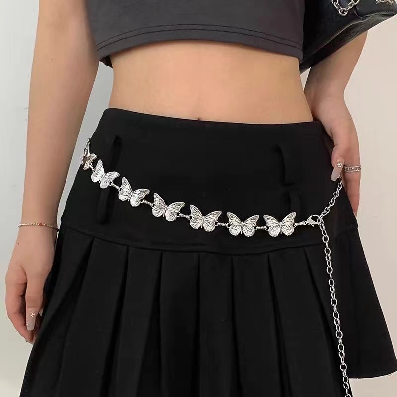 Body Jewelry Charms - Moda Motyl Łańcuch w talii dla