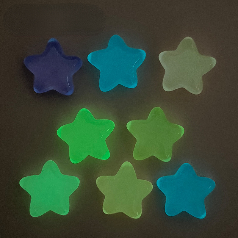 Star Flat Back - 10 sztuk fluorescencyjna pięcioramienna gwiazda klejnoty