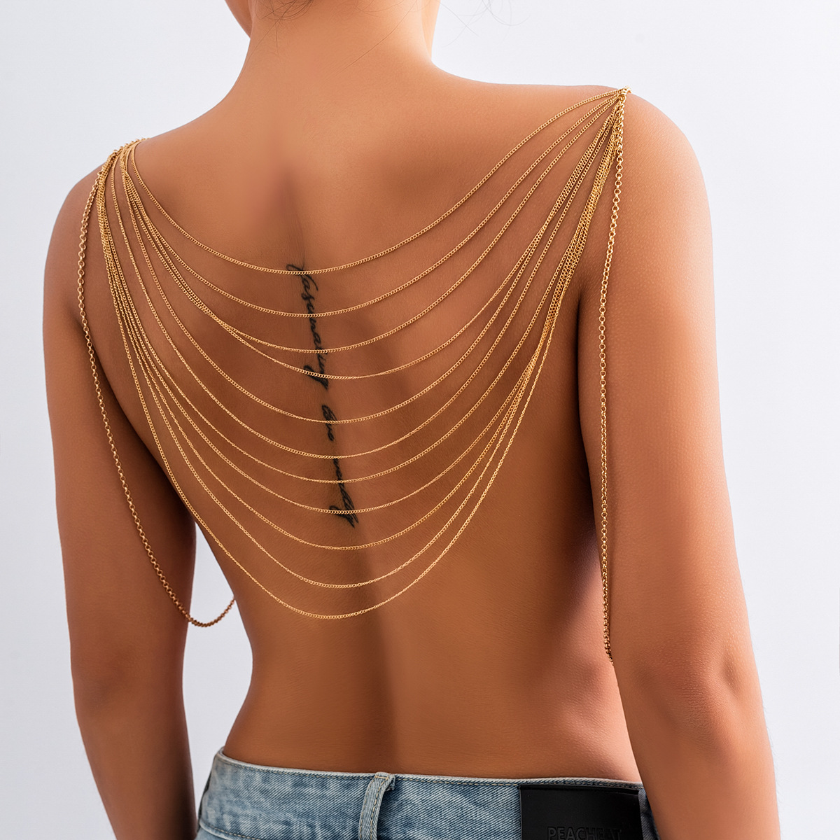Klasyczny wielowarstwowy łańcu – Body Jewelry Charms recenzja i cena