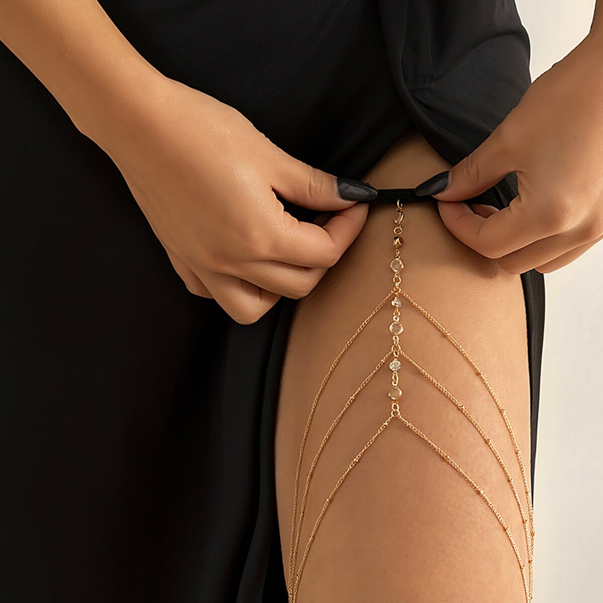 Boho elastyczna opaska kryszta – Body Jewelry Goth recenzja i cena
