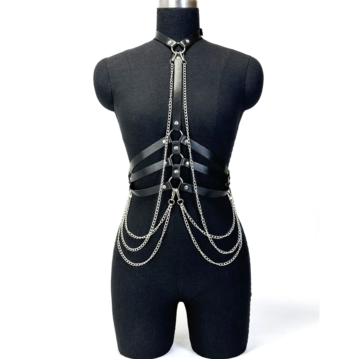 Damski pasek ze skóry PU, modn – Body Jewelry Goth recenzja i cena