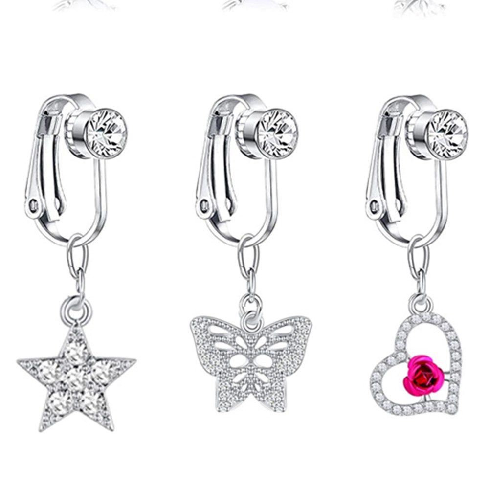 Klipsy w kształcie motyla, kol – Body Jewelry And Earrings recenzja i cena