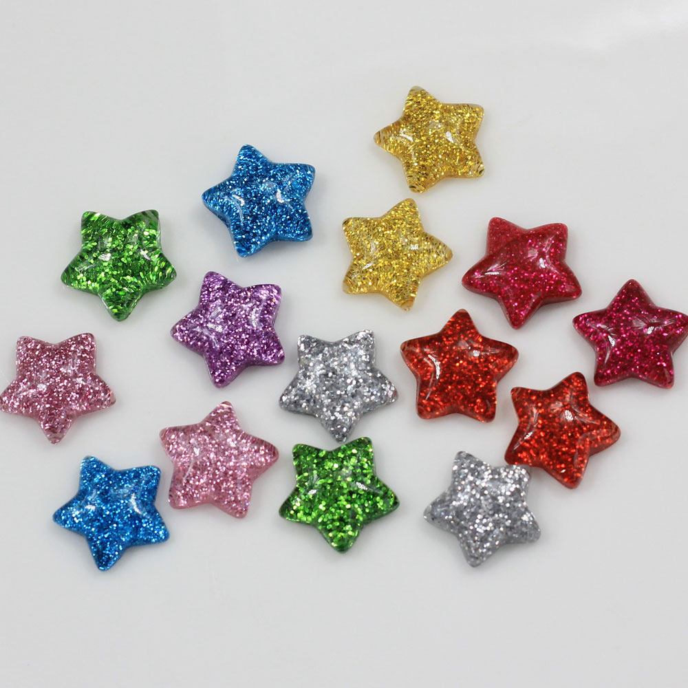 Hurtownie 15mm śliczne Glitter – Star Flat Back recenzja i cena