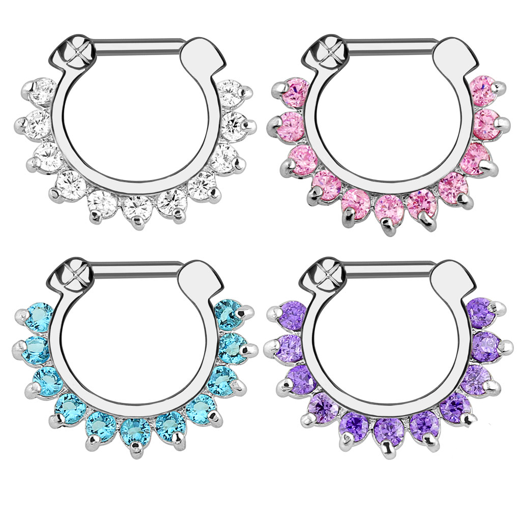 1 szt. Klipsowy pierścień na p – Body Jewelry And Earrings recenzja i cena