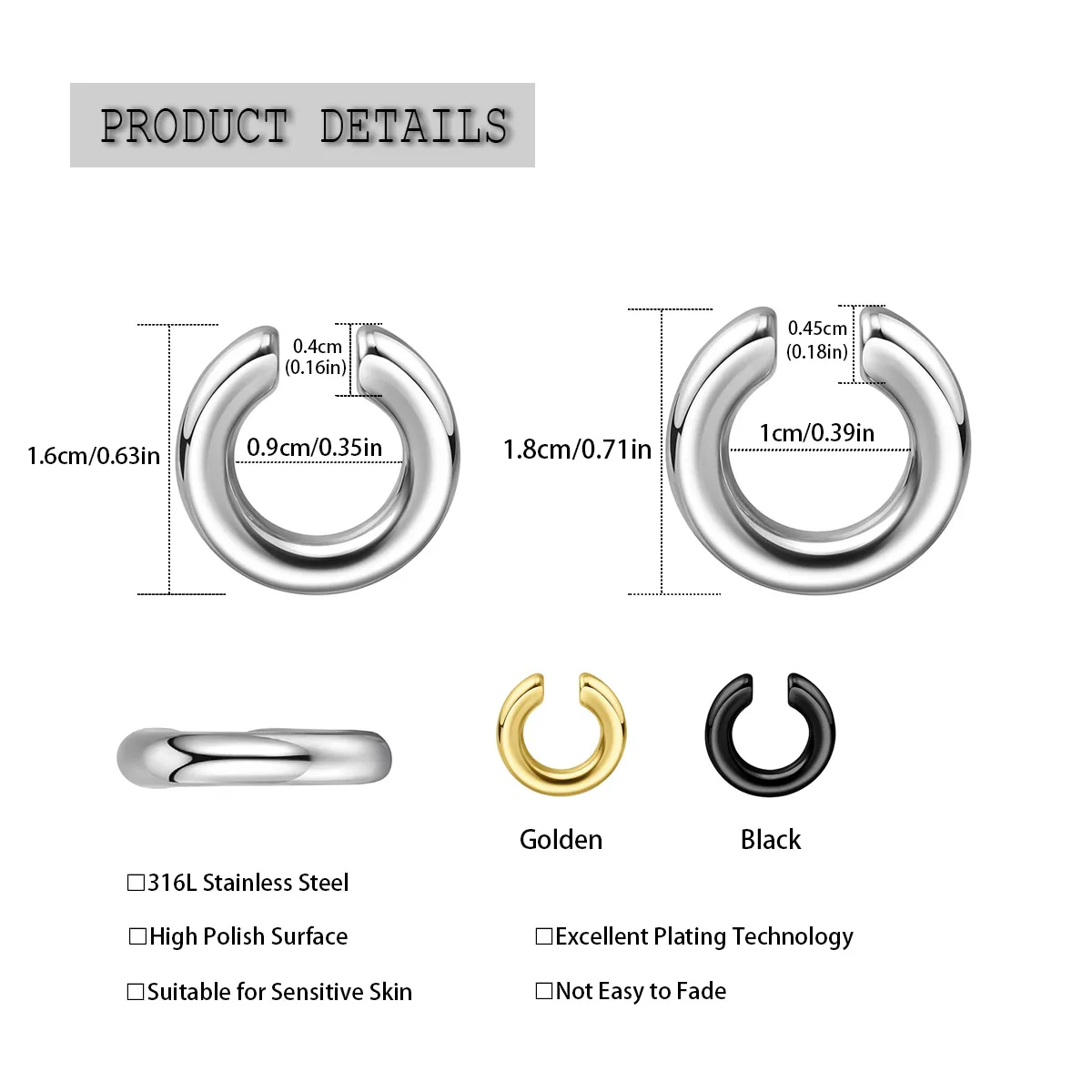 1 szt. Przesadzony pierścień d – Body Jewelry And Earrings recenzja i cena