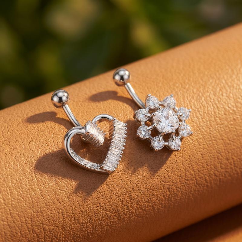 Kolczyki do pępka z motywem mo – Body Jewelry Charms recenzja i cena