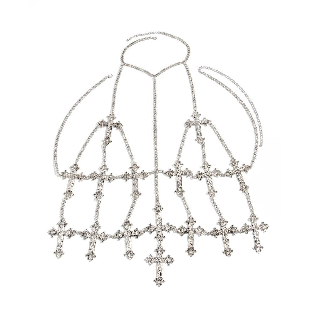 Naszyjnik łańcuszek na klatkę  – Body Jewelry Goth recenzja i cena